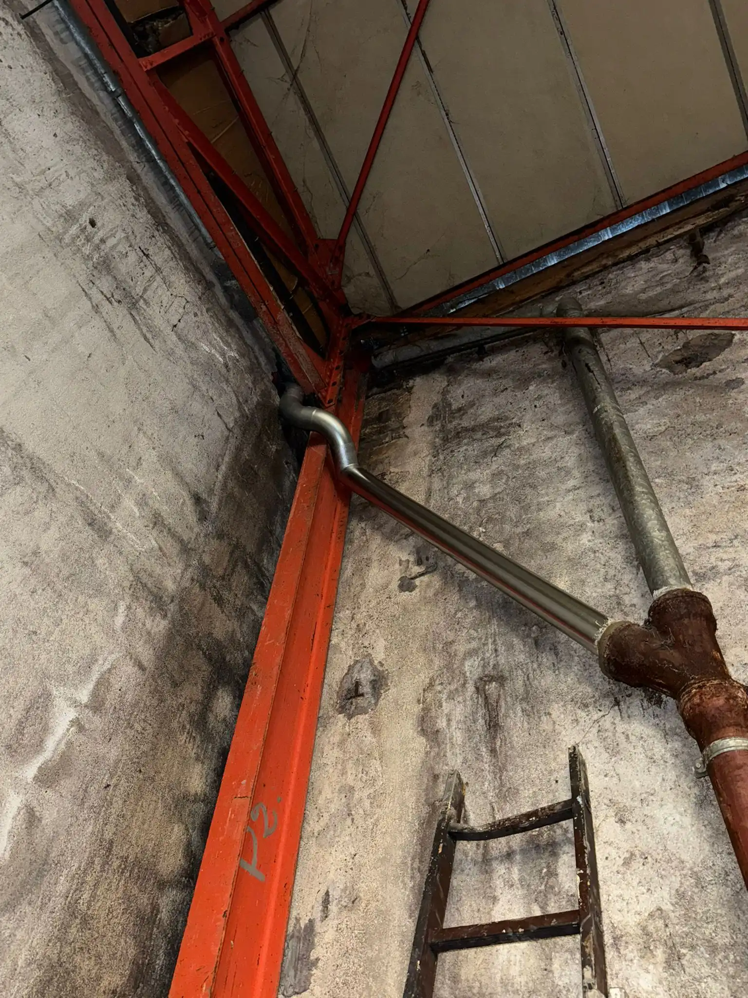 remplacement d'une gouttière intérieure